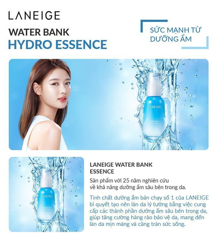 Tinh chất dưỡng ẩm dành cho da dầu và da hỗn hợp Laneige Water Bank Hydro Essence 70ml