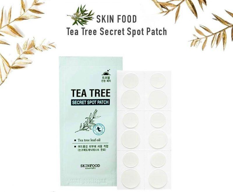 miếng dán mụn skinfood tea tree secret spot patch